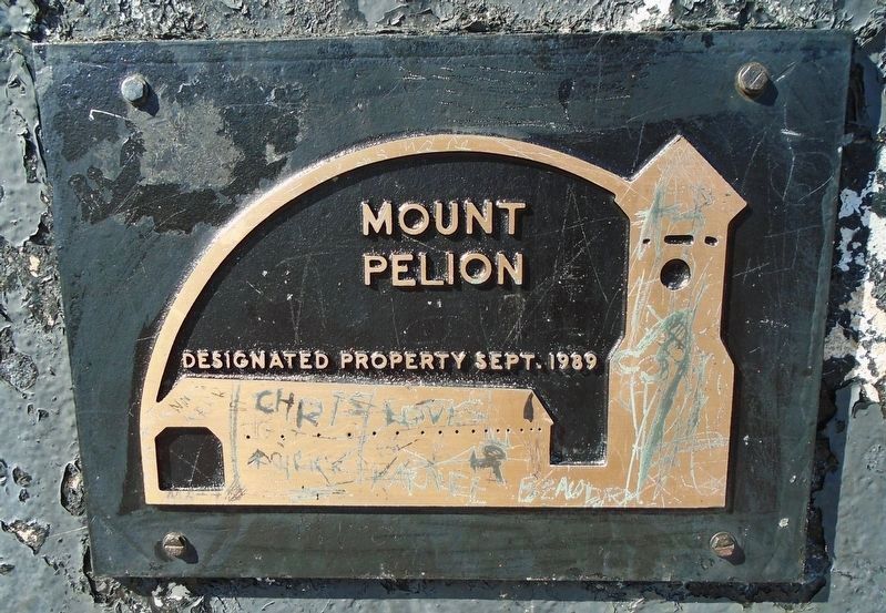 Mount Pelion Designated Property Marker. Click for full size. Mount Pelion Designated Property Marker image. Click for full size.