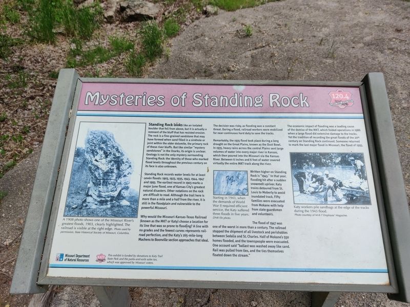 Mysteries of Standing Rock Marker. Click for full size. Mysteries of Standing Rock Marker image. Click for full size.