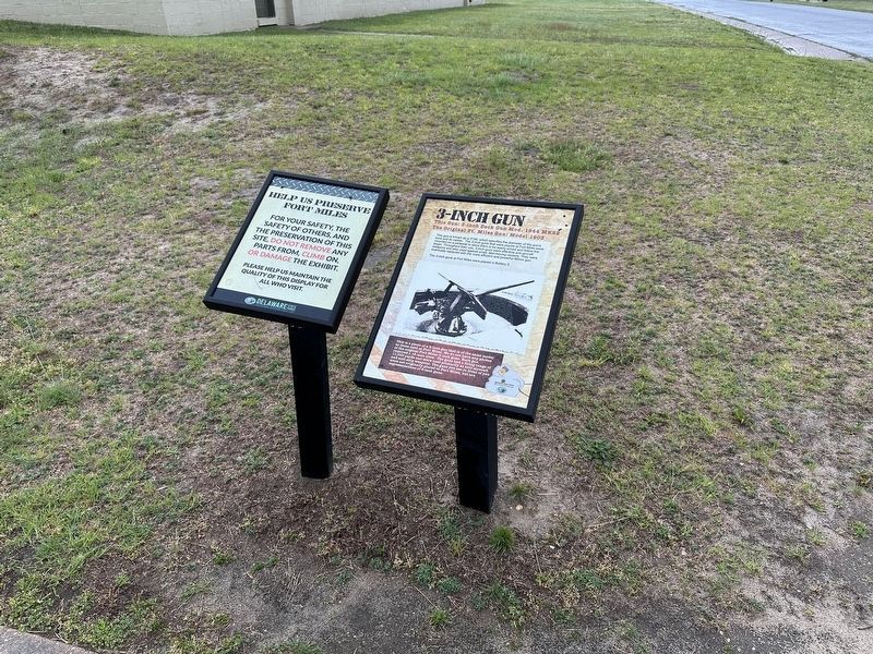 3-Inch Gun Marker - wide view image. Click for full size.