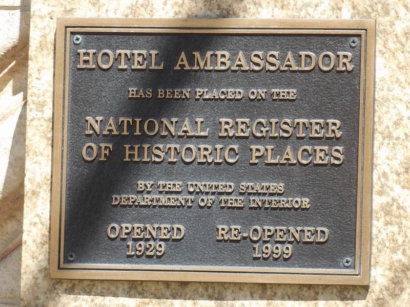 Hotel Ambassador Marker image. Click for full size.