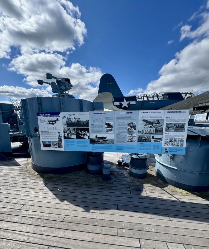 Launching Aircraft at Sea ( left center) image. Click for full size.
