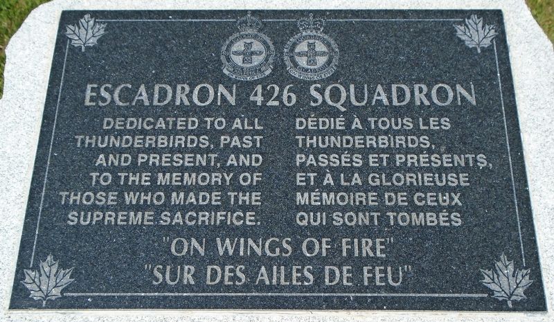 <lang=fr>Escadron</lang=fr> 426 Squadron Marker image. Click for full size.