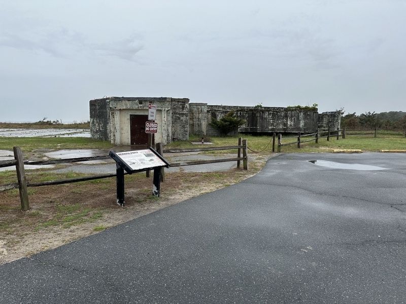 Herring Point Marker - wide view image. Click for full size.