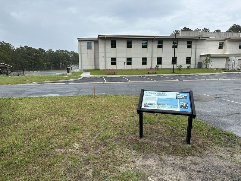Reclaiming the Cape Marker - wide view. Click for full size. Reclaiming the Cape Marker - wide view image. Click for full size.