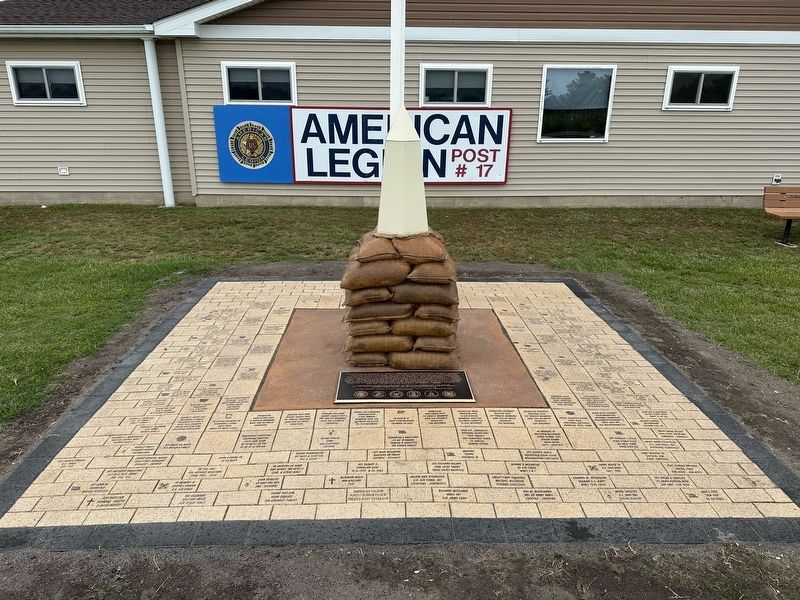 Middle East Veterans Memorial - wide view. Click for full size. Middle East Veterans Memorial - wide view image. Click for full size.
