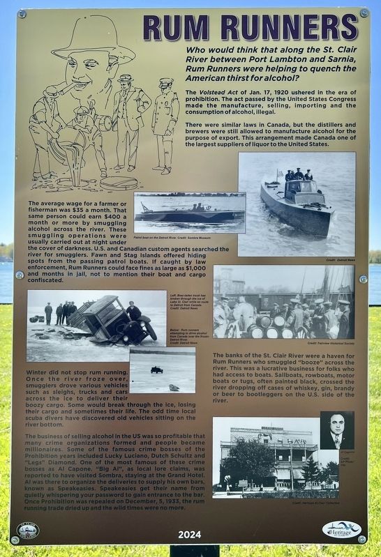 Rum Runners Marker image. Click for full size.