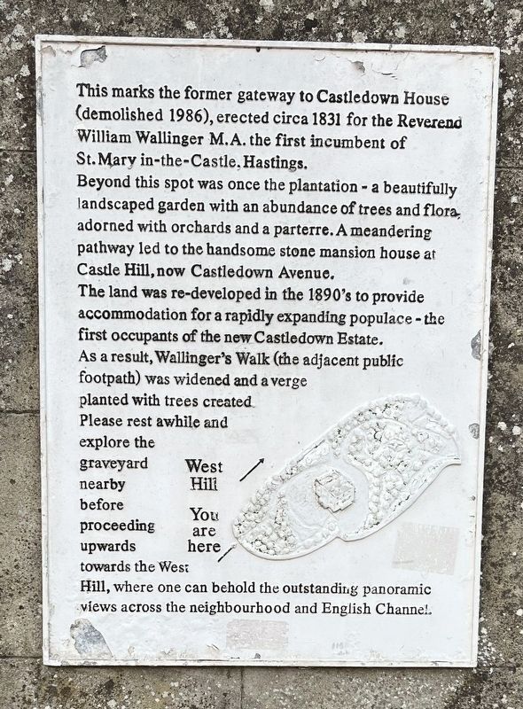 Castledown House Marker. Click for full size. Castledown House Marker image. Click for full size.