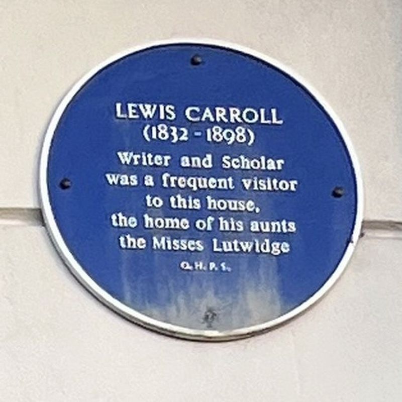 Lewis Carroll Marker. Click for full size. Lewis Carroll Marker image. Click for full size.
