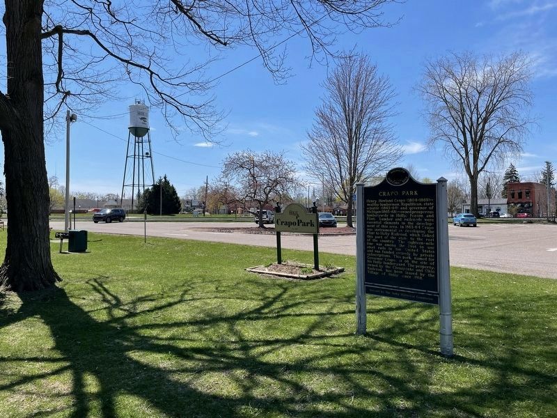 Crapo Park Marker image. Click for full size.