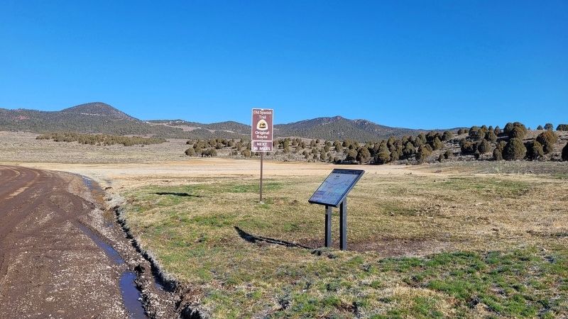 The view of the Old Spanish Trail and Marker. Click for full size. The view of the Old Spanish Trail and Marker image. Click for full size.