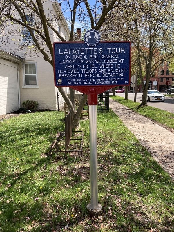 Lafayette's Tour Marker image. Click for full size.
