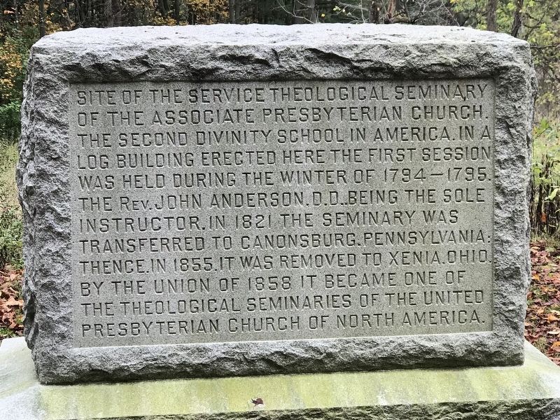 Site of the Service Theological Seminary Marker image. Click for full size.