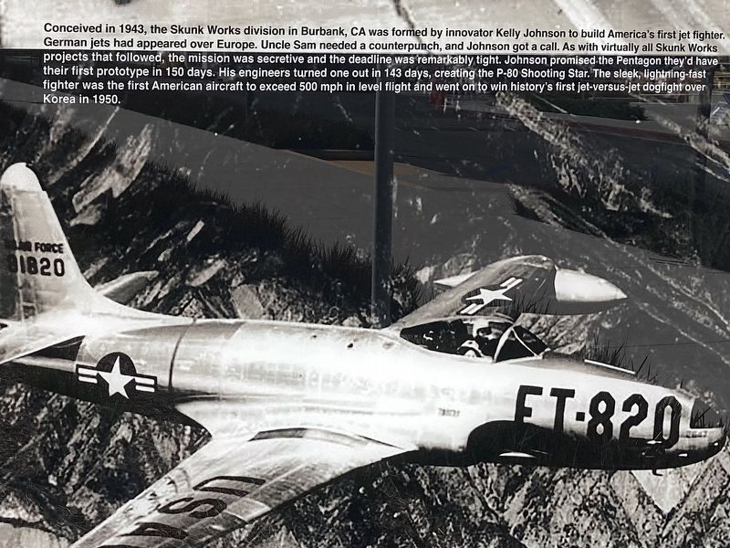 P-80 Shooting Star Marker image. Click for full size.