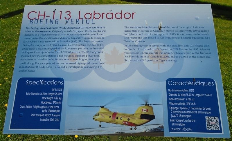 CH-113 Labrador Marker. Click for full size. CH-113 Labrador Marker image. Click for full size.