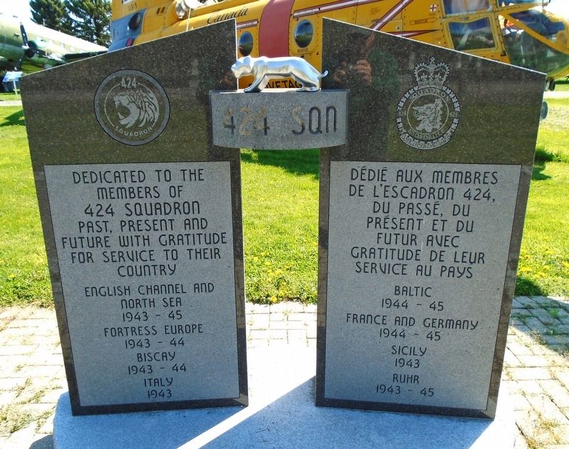 424 Squadron Memorial. Click for full size. 424 Squadron Memorial image. Click for full size.