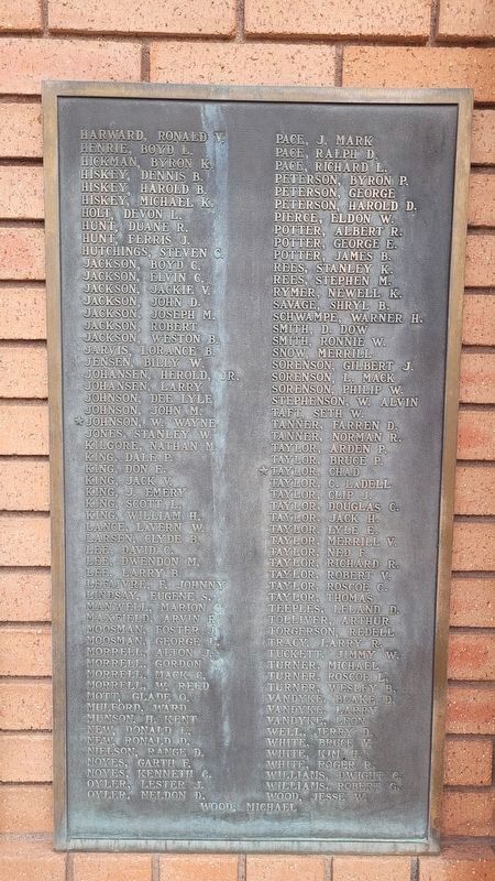 Loa Veterans Memorial - 6th Panel image. Click for full size.