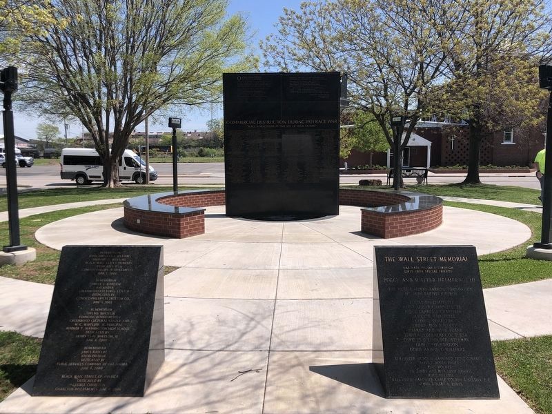 1921 Black Wall Street Memorial / O Greenwood!/Commercial Destruction During 1921 Race War Marker image. Click for full size.