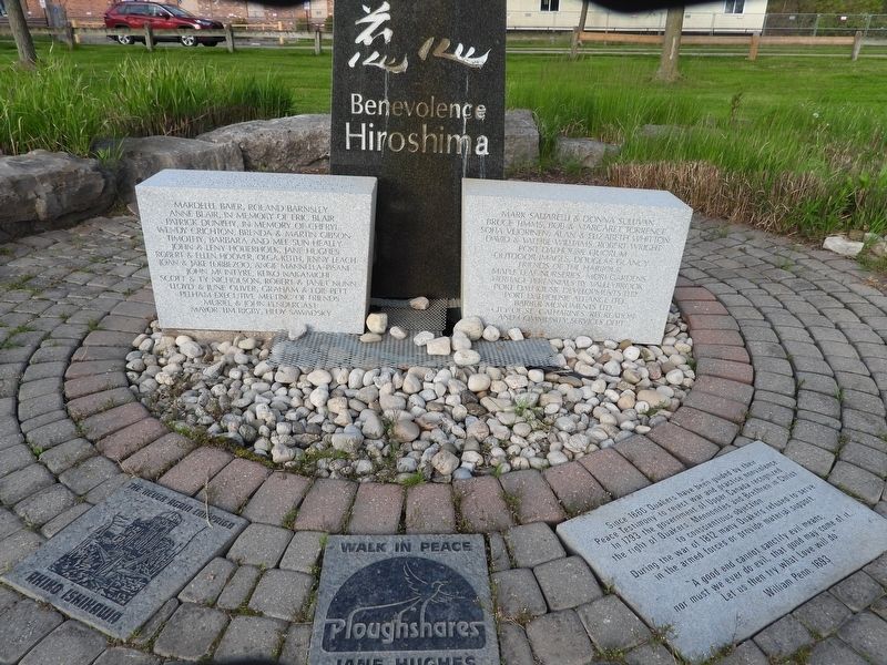 Peace Garden monument within Rennie Park. Click for full size. Peace Garden monument within Rennie Park image. Click for full size.