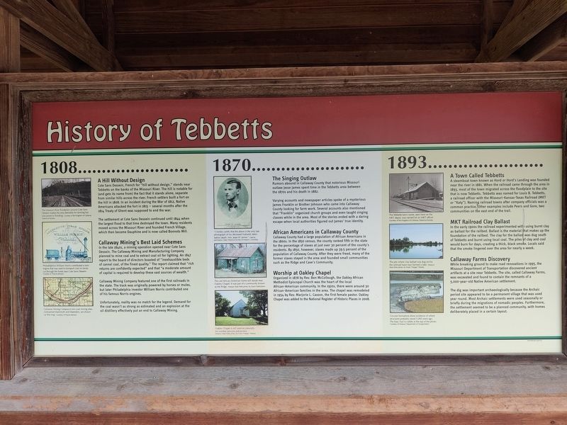 History of Tebbetts Marker. Click for full size. History of Tebbetts Marker image. Click for full size.