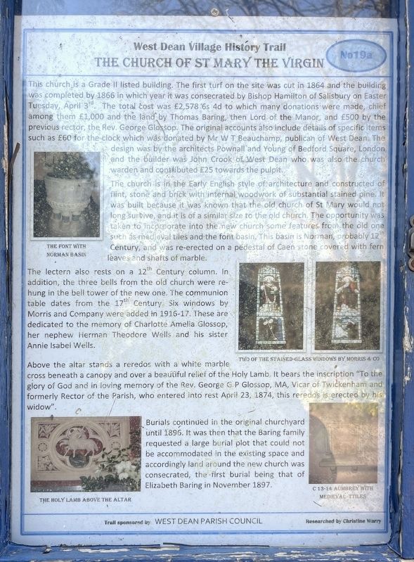 The Church of St Mary the Virgin Marker image. Click for full size.