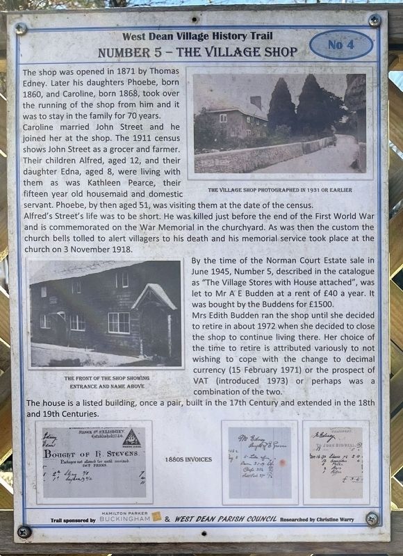 The Village Shop Marker image. Click for full size.
