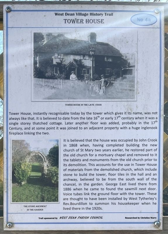 Tower House Marker image. Click for full size.