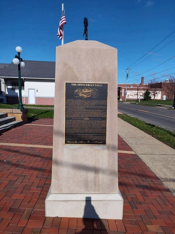 Spencerian Monument for American Handwrighting Marker. Click for full size. Spencerian Monument for American Handwrighting Marker image. Click for full size.