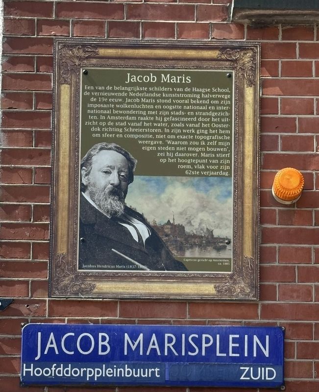 Jacob Maris Marker. Click for full size. Jacob Maris Marker image. Click for full size.