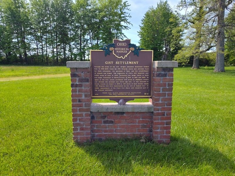 Gist Settlement / Original Lot Owners In Eagle Township Settlement Marker image. Click for full size.