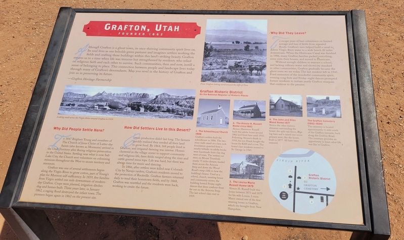 Grafton, Utah Marker image. Click for full size.