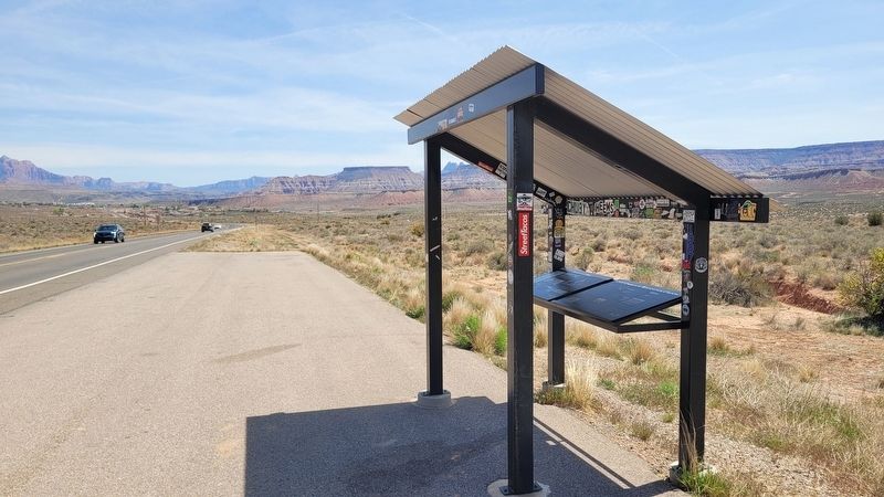 The view of the marker along the street image. Click for full size.