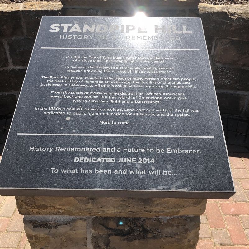 Standpipe Hill Marker image. Click for full size.
