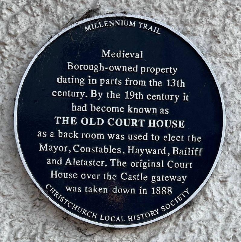 The Old Court House Marker image. Click for full size.