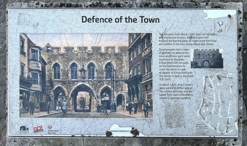 Defence of the Town Marker. Click for full size. Defence of the Town Marker image. Click for full size.