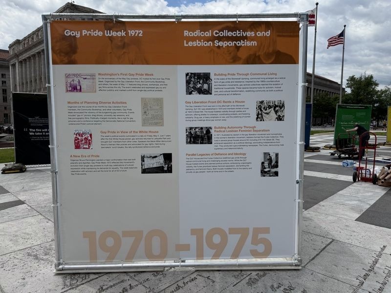 Panel from <i>Pickets, Protests and Parades: The History of Gay Pride in Washington</i> image. Click for full size.