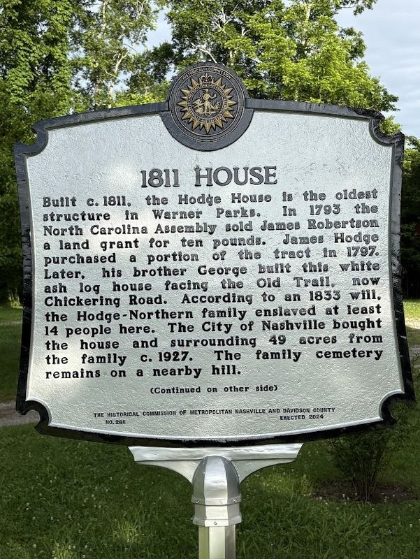 1811 House Marker image. Click for full size.