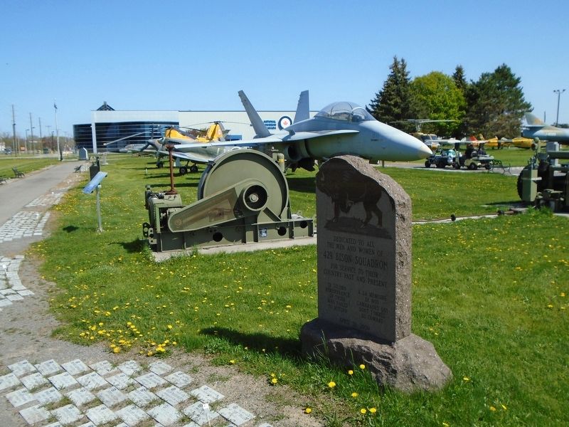429 Bison Squadron Memorial. Click for full size. 429 Bison Squadron Memorial image. Click for full size.