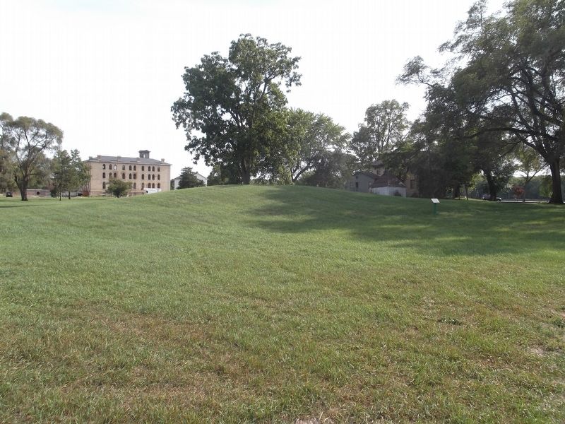 Indian mound on the grounds of the Villa Louis. Click for full size. Indian mound on the grounds of the Villa Louis image. Click for full size.