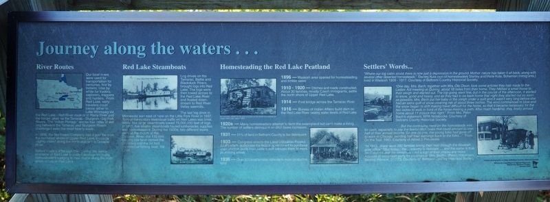 Journey along the waters... Marker image. Click for full size.