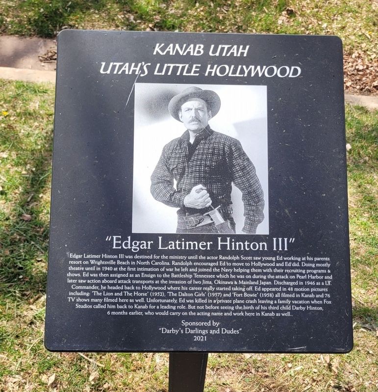 "Edgar Latimer Hinton III" Marker image. Click for full size.