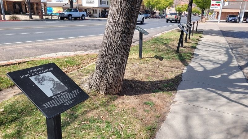 The view of the "Darby Hinton" Marker along the trail image. Click for full size.