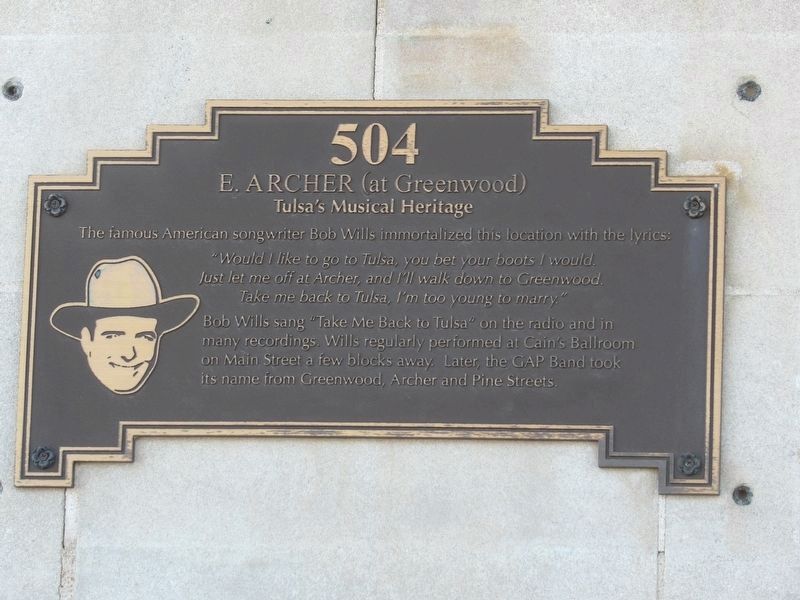 504 E. Archer (at Greenwood) Marker Two. Click for full size. 504 E. Archer (at Greenwood) Marker Two image. Click for full size.