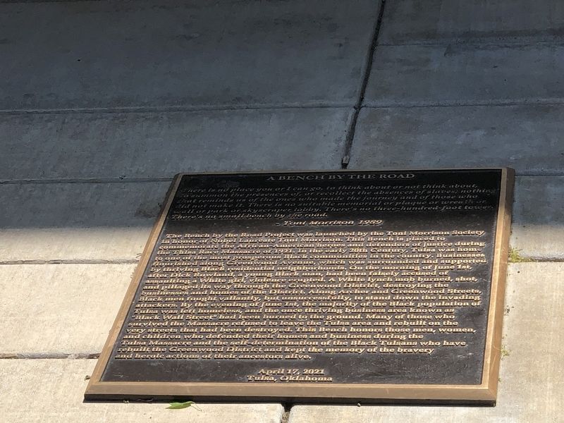 A Bench by the Road Marker. Click for full size. A Bench by the Road Marker image. Click for full size.