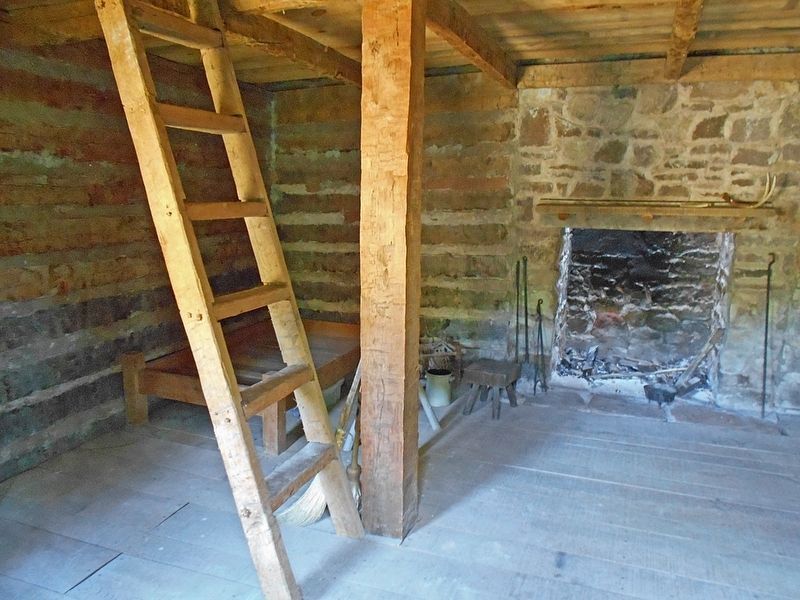 Slave Quarters interior image. Click for full size.