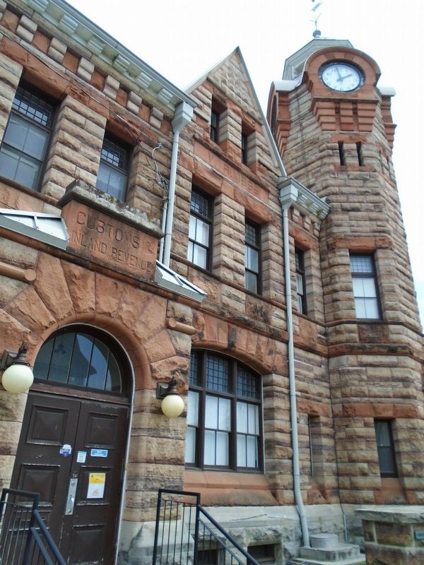 The Arnprior Post Office and Customs House Detail image. Click for full size.