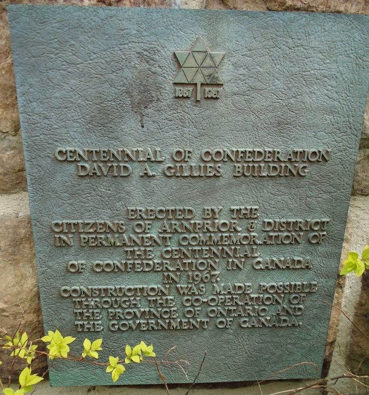 David A. Gillies Building Marker. Click for full size. David A. Gillies Building Marker image. Click for full size.