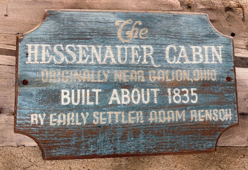The Hessenauer Cabin Marker. Click for full size. The Hessenauer Cabin Marker image. Click for full size.