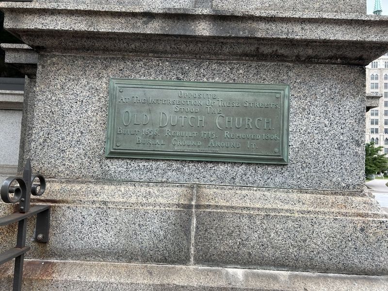 Old Dutch Church Marker. Click for full size. Old Dutch Church Marker image. Click for full size.