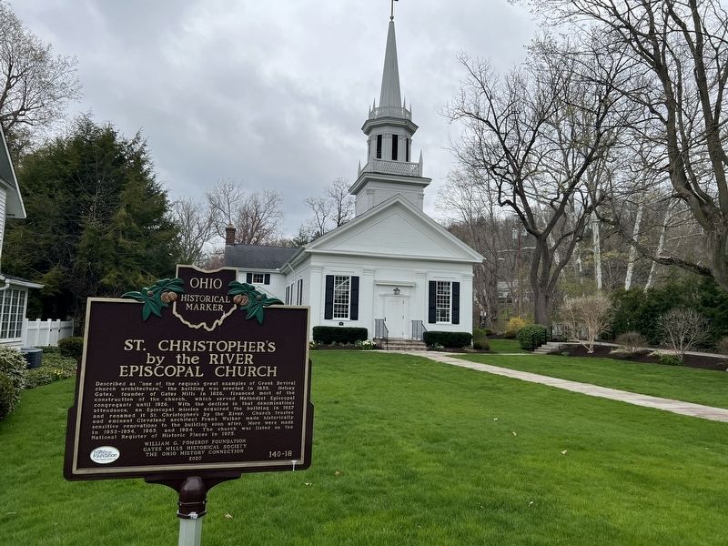 Marker with the church in the background. Click for full size. Marker with the church in the background image. Click for full size.