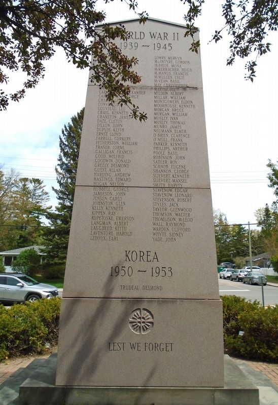 War Memorial Honour Roll. Click for full size. War Memorial Honour Roll image. Click for full size.
